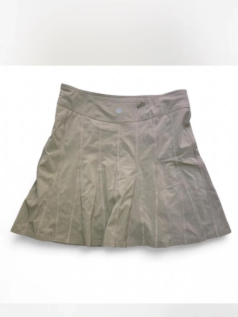 Athleta Khaki A-Line Panel Skirt - Picture 5 of 7